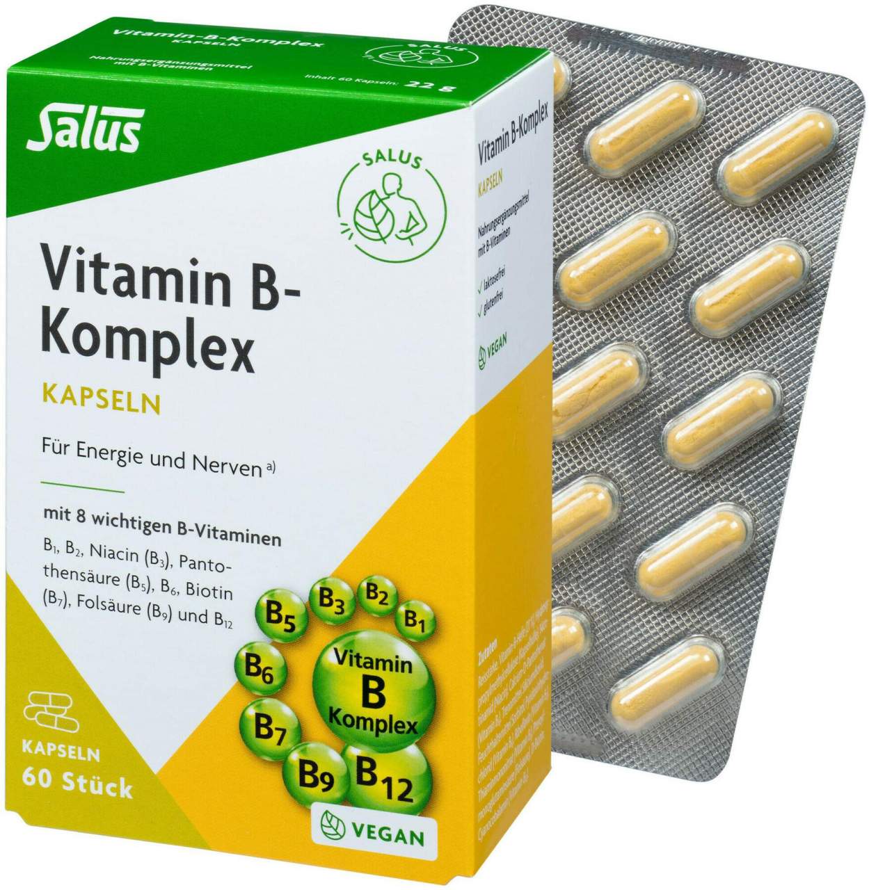 Vitamin B Komplex Vegetabile Salus 60 Kapseln
