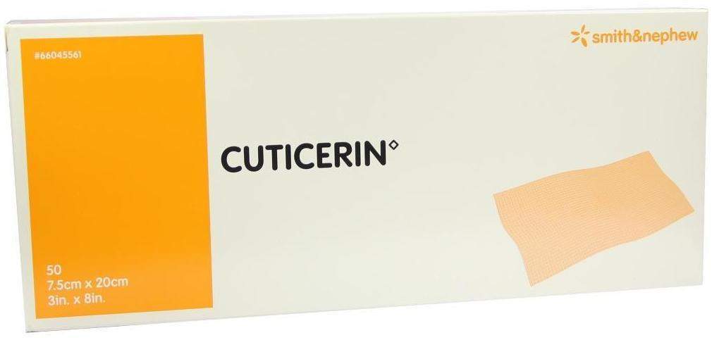 Cuticerin 7,5x20cm Gaze Mit Salbenbeschichtung 50 Kompressen