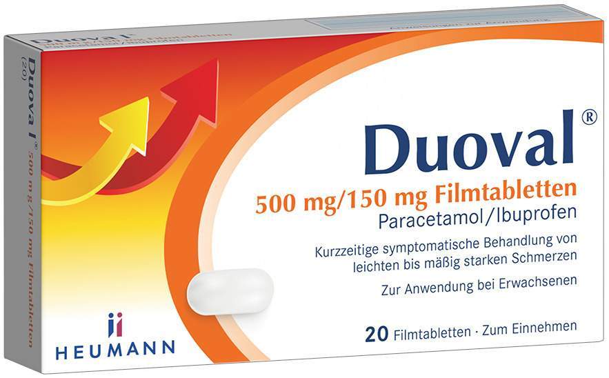 Duoval 500 mg - 150 mg 20 Filmtabletten