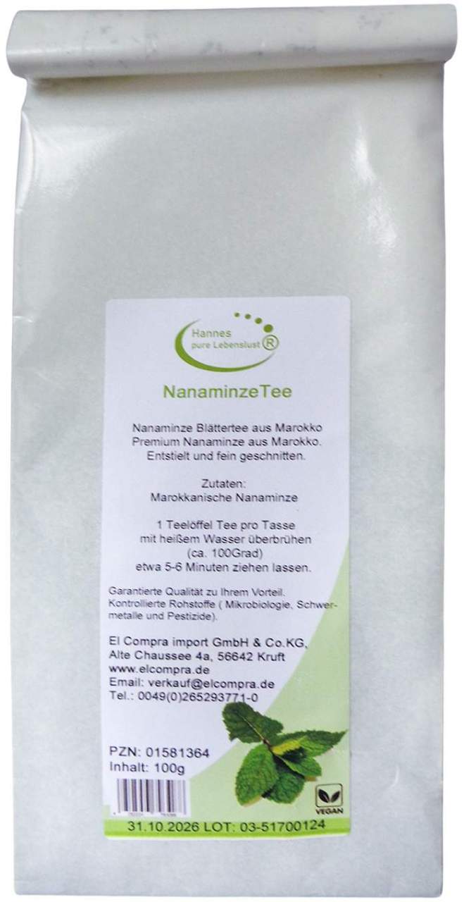Nanaminze Blättertee 100 G