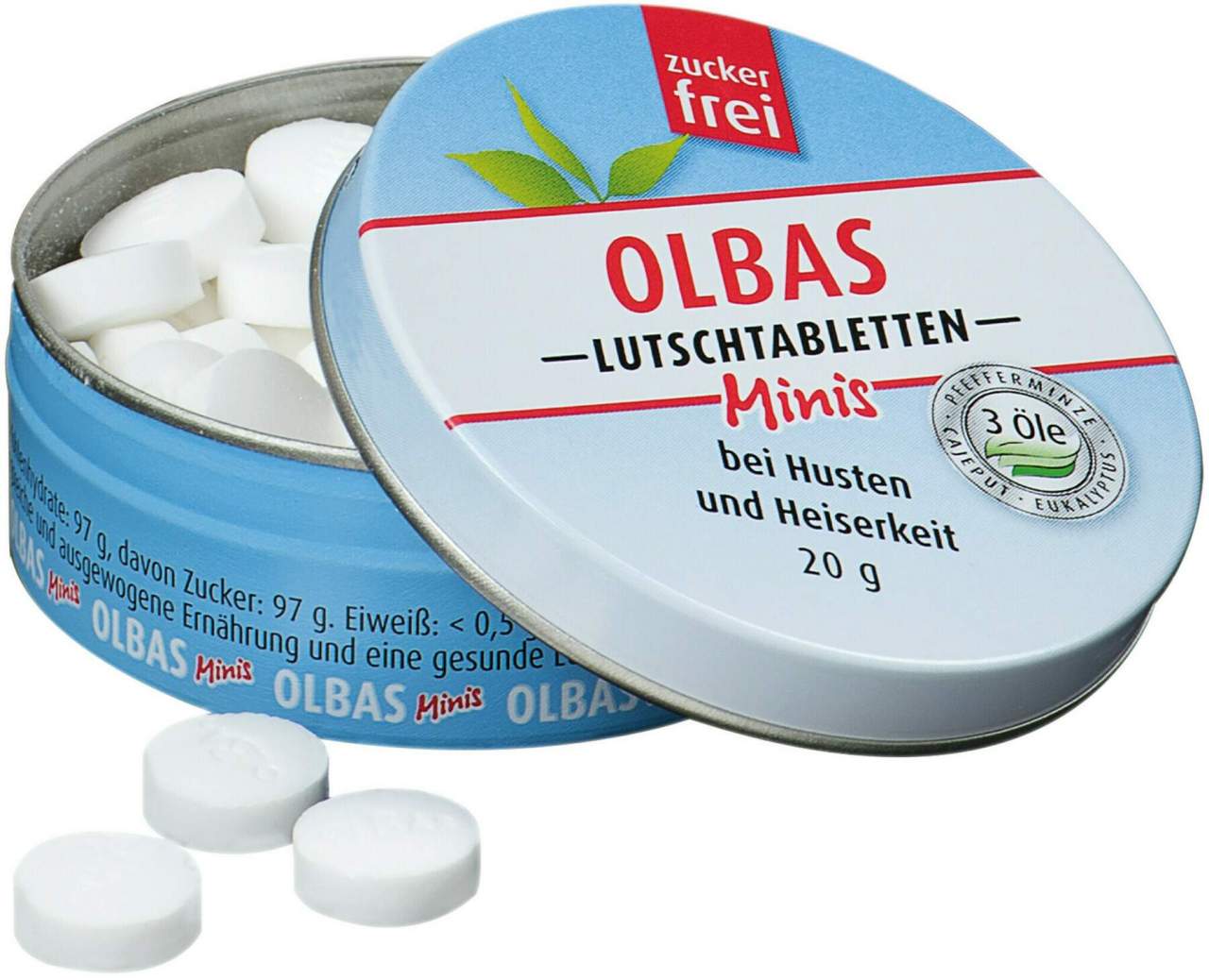 Olbas Minis Lutschtabletten Zuckerfrei 20 G