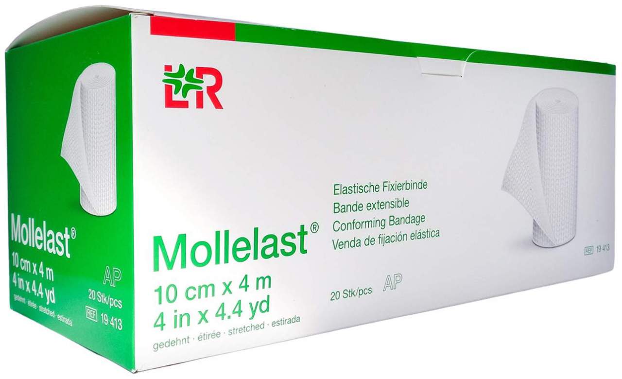 Mollelast Binden 10 cm X 4 M Weiß 20 Stück