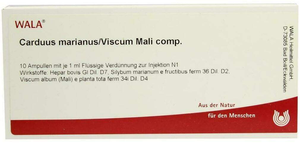 Wala Carduus Marianus- Viscum Mali Comp. 10 X 1 ml Ampullen