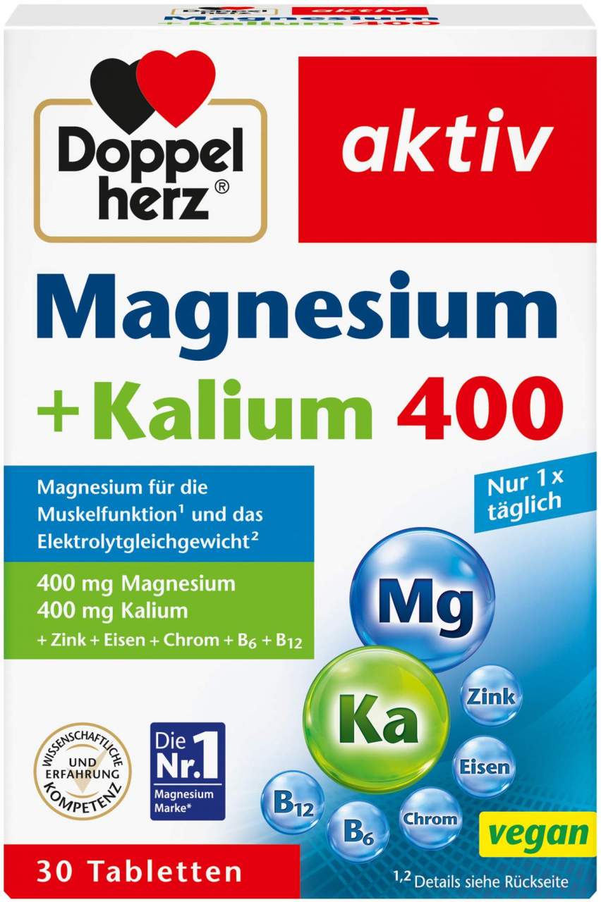 Doppelherz Aktiv Magnesium + Kalium 30 Tabletten