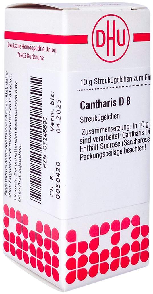 Dhu Cantharis D8 Globuli 10 G