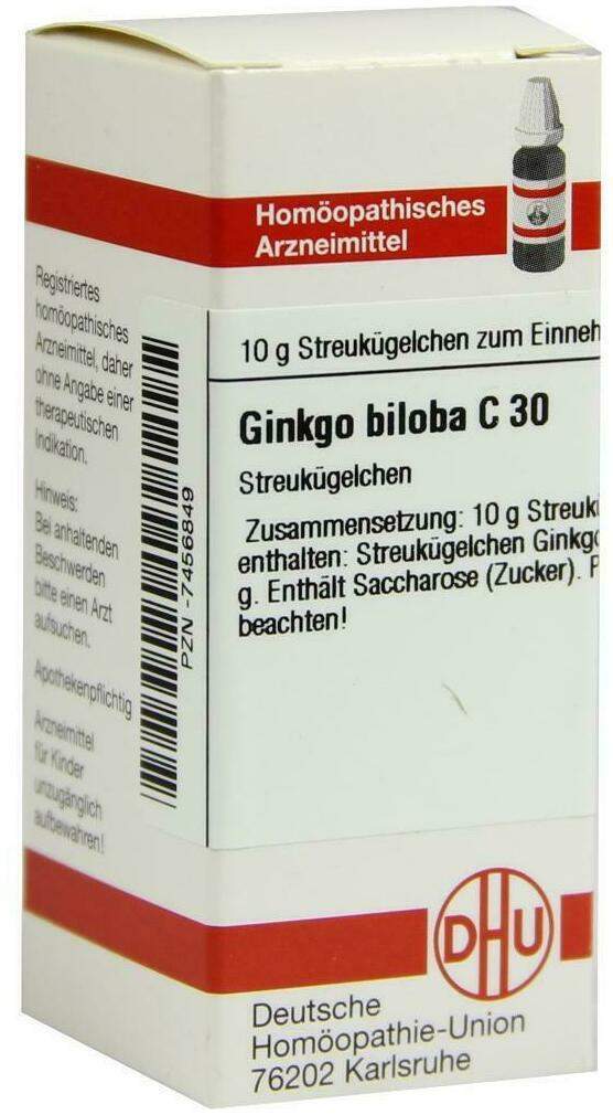 Dhu Ginkgo Biloba C30 10 G Globuli