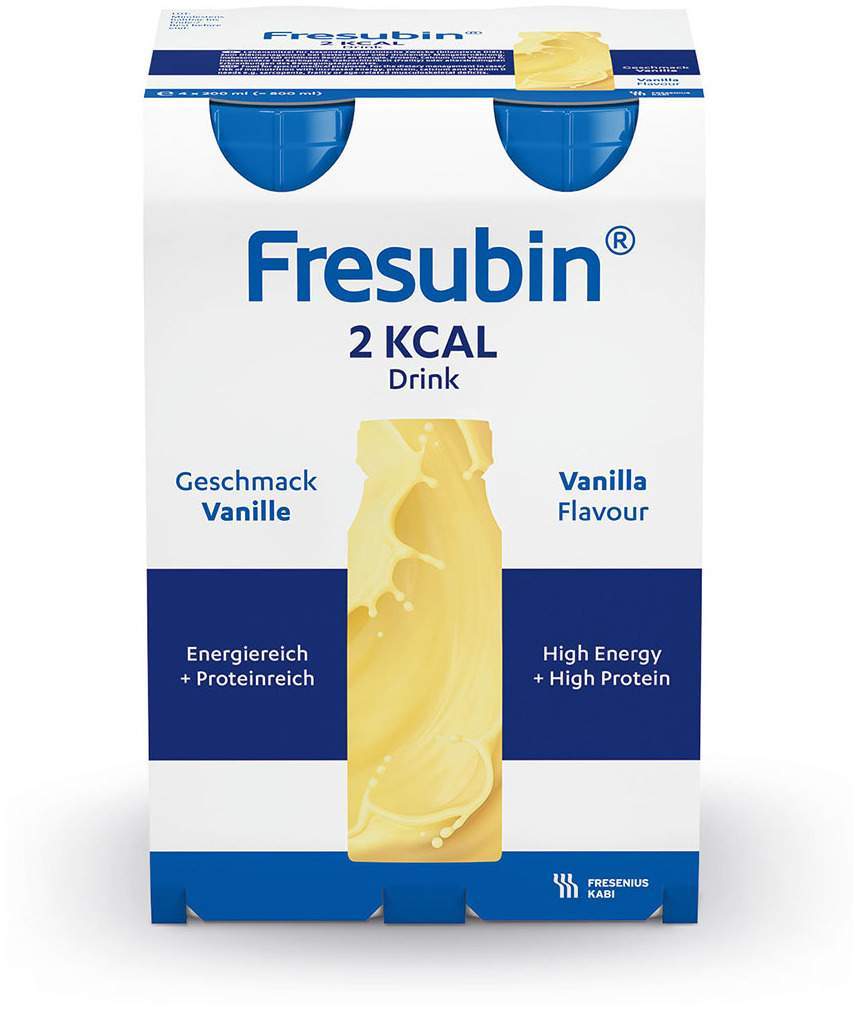 Fresubin 2 Kcal Drink Vanille Trinkflasche 4 x 200 ml Lösung