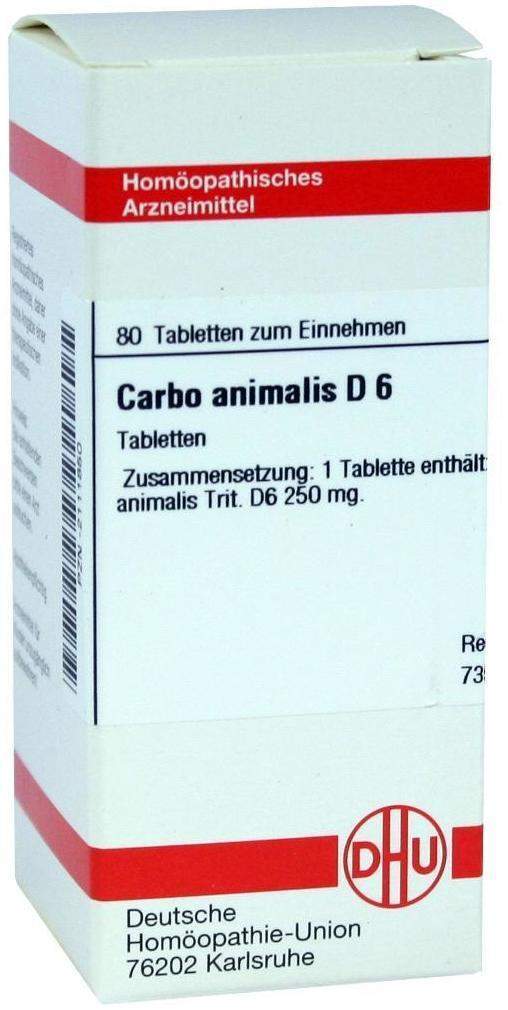 Dhu Carbo Animalis D6 80 Tabletten
