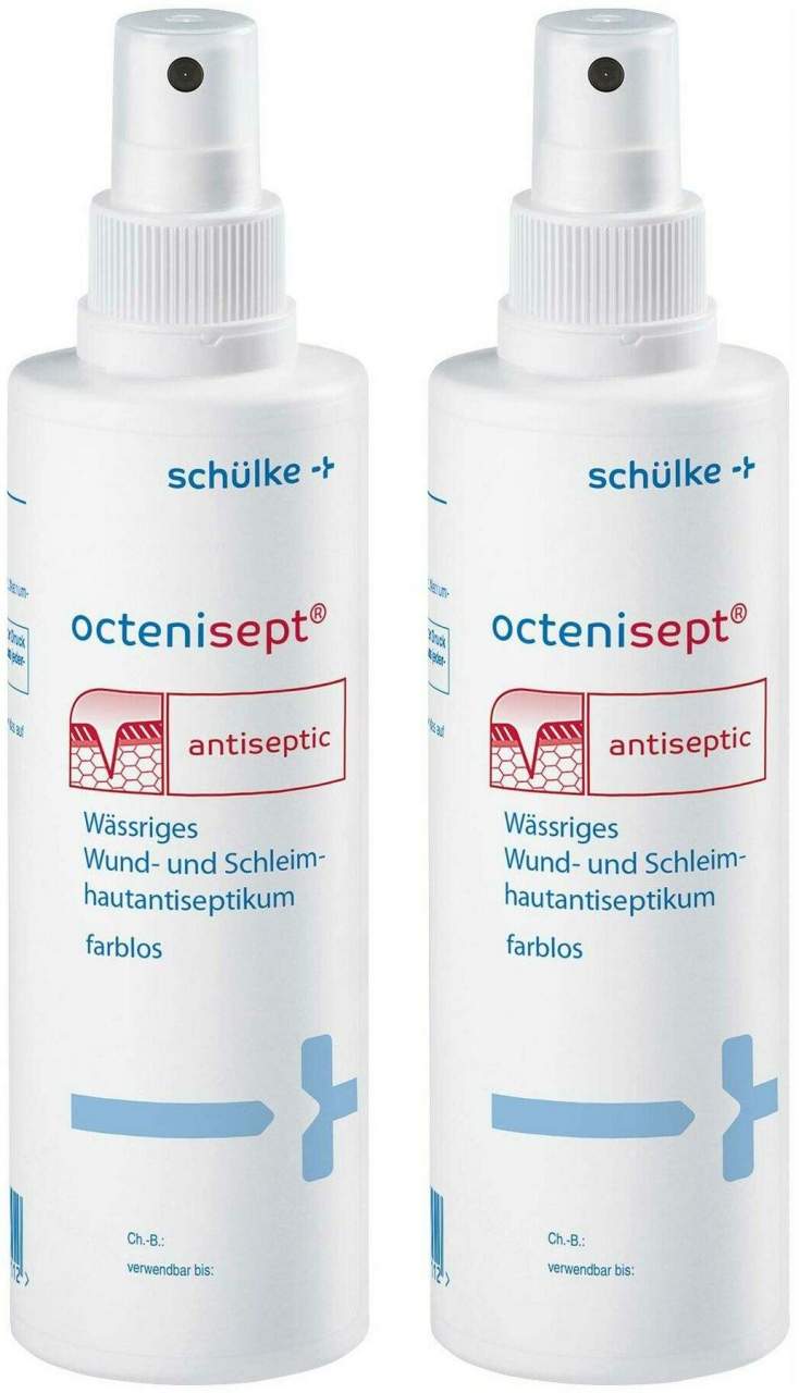 Octenisept mit Sprühpumpe Lösung 2 x 250 ml