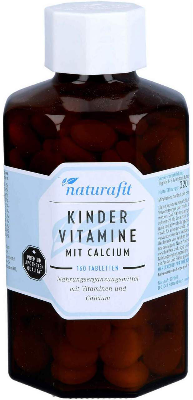 Naturafit Kindervitamine M.Calcium Lutschtabletten 160 Stück