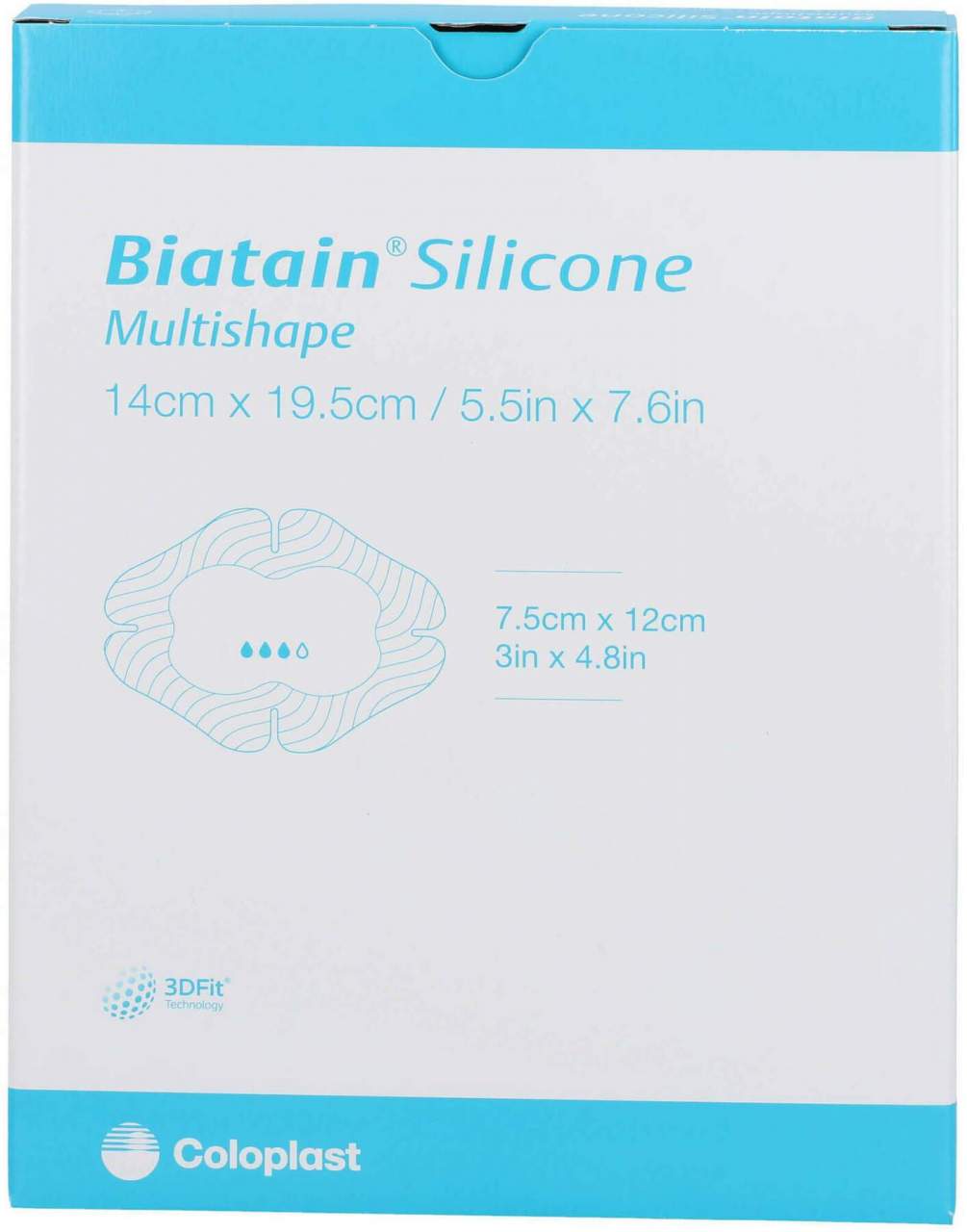 Biatain Silicone Schaumverb.Multishape 14 X 19,5 cm 5 Stück