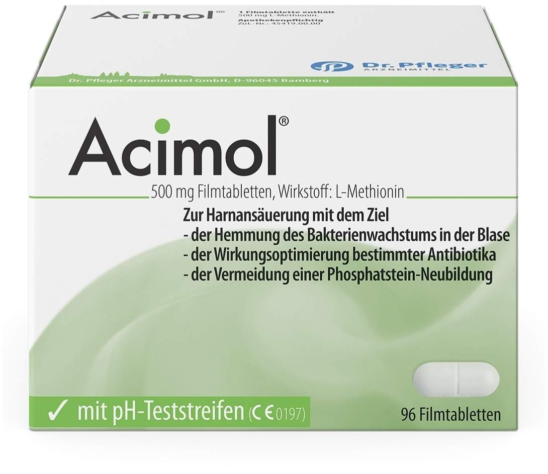 Acimol Mit Ph Teststreifen 96 Filmtabletten