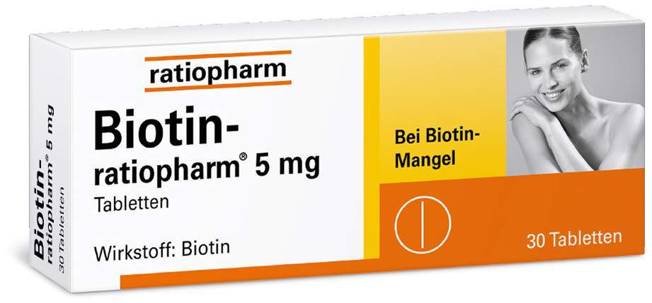 Biotin Ratiopharm 5mg 30 Tabletten