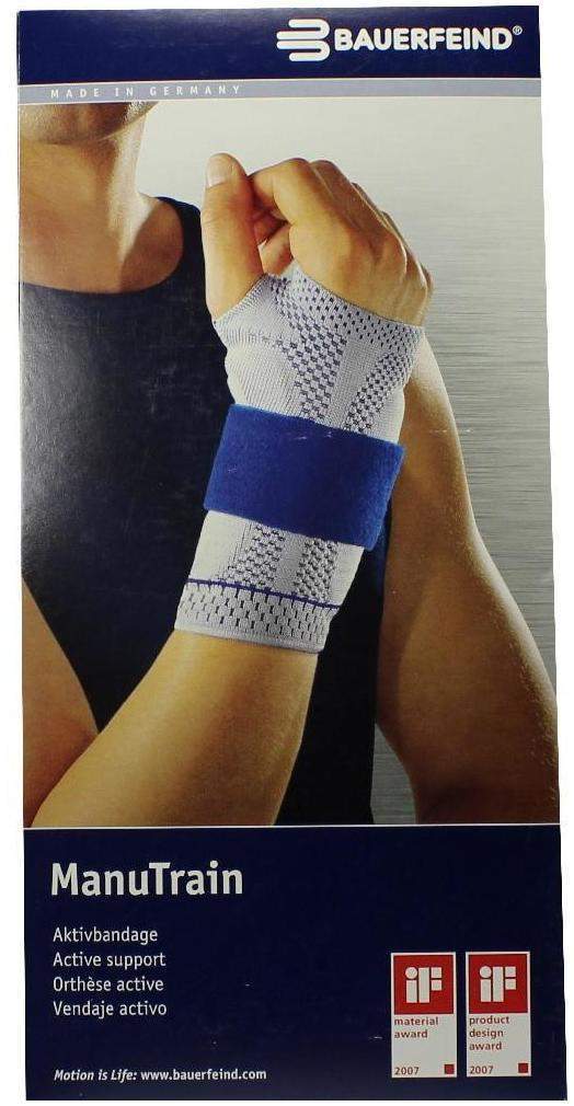 Manutrain Handgelenkbandage 5 Links Schwarz