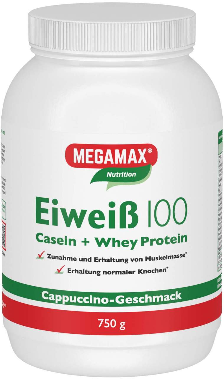 Eiweiß 100 Cappuccino Megamax 750 G Pulver