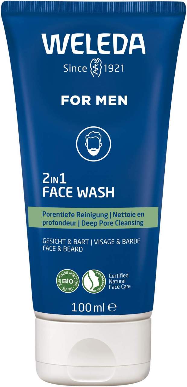 Weleda For Men 2 in 1 Face Wash 100 ml