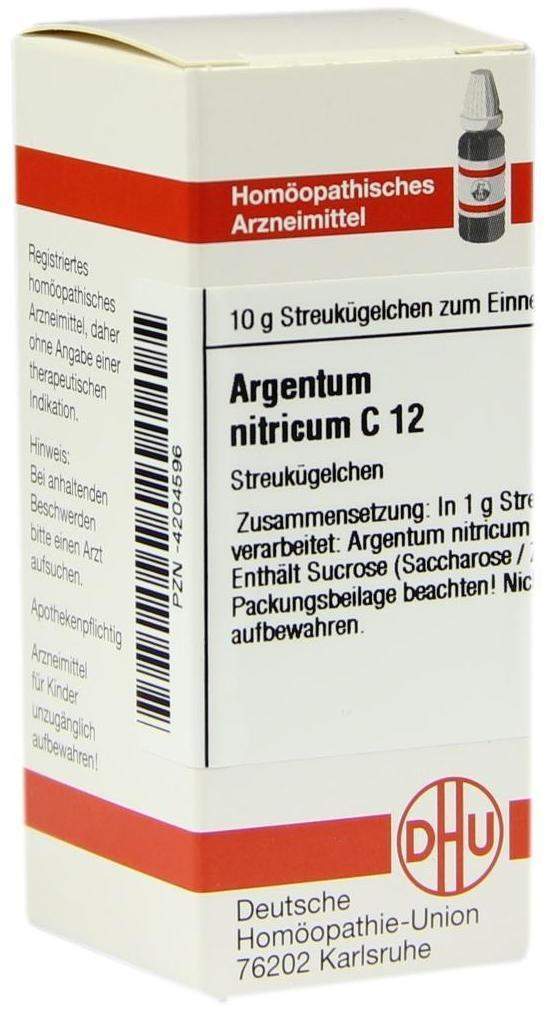 Dhu Argentum Nitricum C12 10 G Globuli