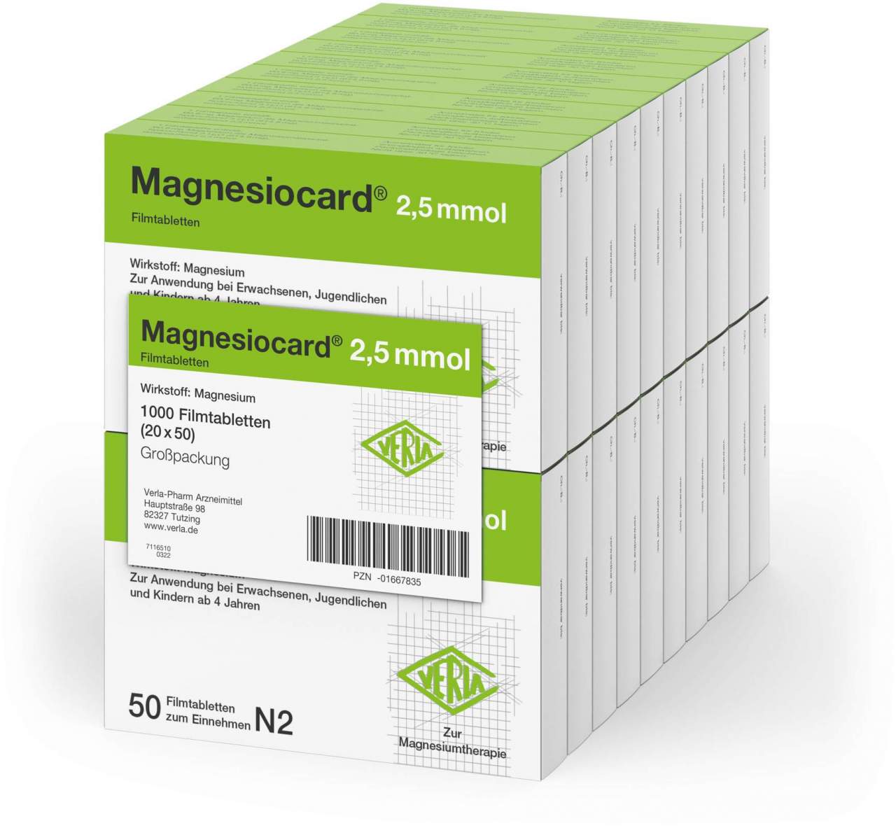 Magnesiocard 2,5 Mmol 20 X 50 Filmtabletten