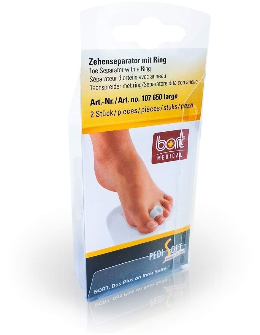 Bort Pedisoft Zehenseparator Mit Ring Large 1 Stück