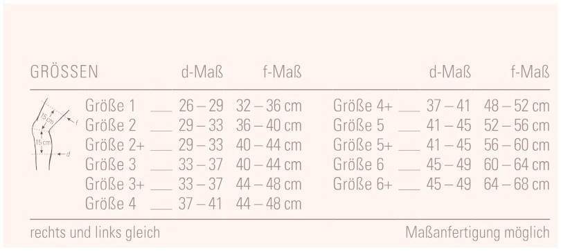 Bort Stabilogen Kniebandage Gr.4 Silber