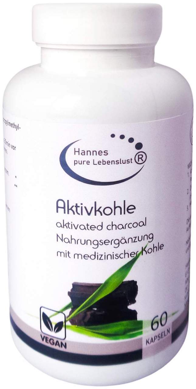 Aktivkohle Aktivated Charcoal 60 Kapseln