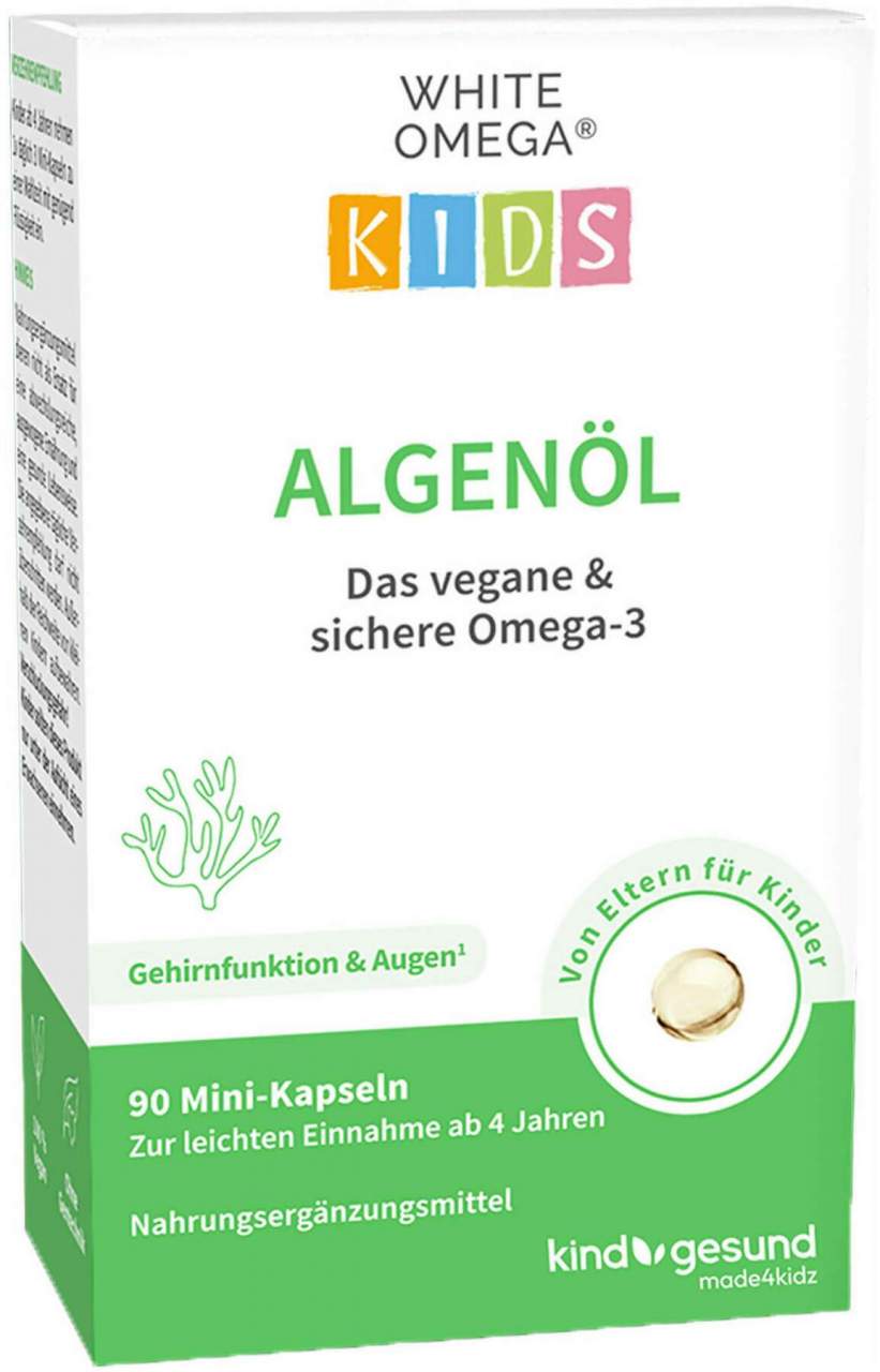 White Omega Kids Algenöl Weichkapseln 90 Stück