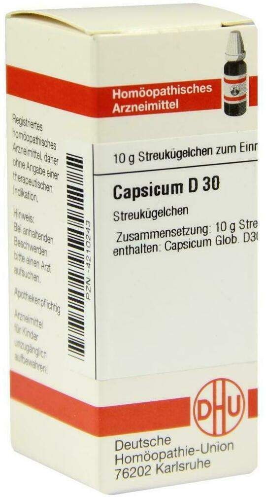 Dhu Capsicum D30 Globuli