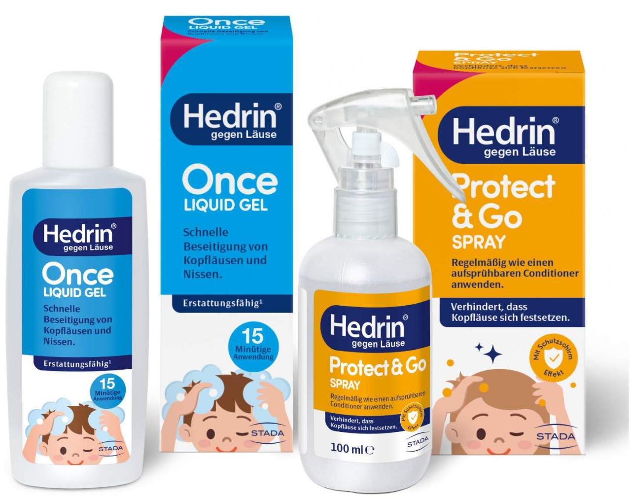Hedrin Protect & Go Spray 100 ml + Once Liquid Gel 100 ml