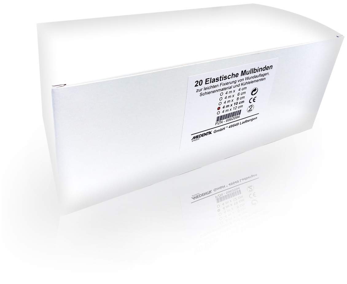 Mullbinden Elastisch 4 M X 10 cm 20 Binden