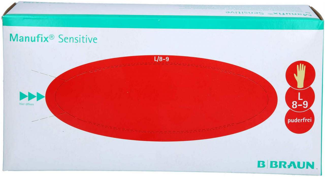 Manufix Sensitive Unters.Handschuhe Pf Groß 100 Stück