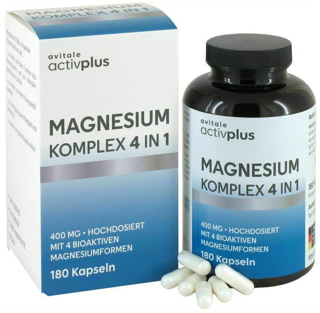 Activplus Magnesium-Komplex 4in1 400 mg 180 Kapseln