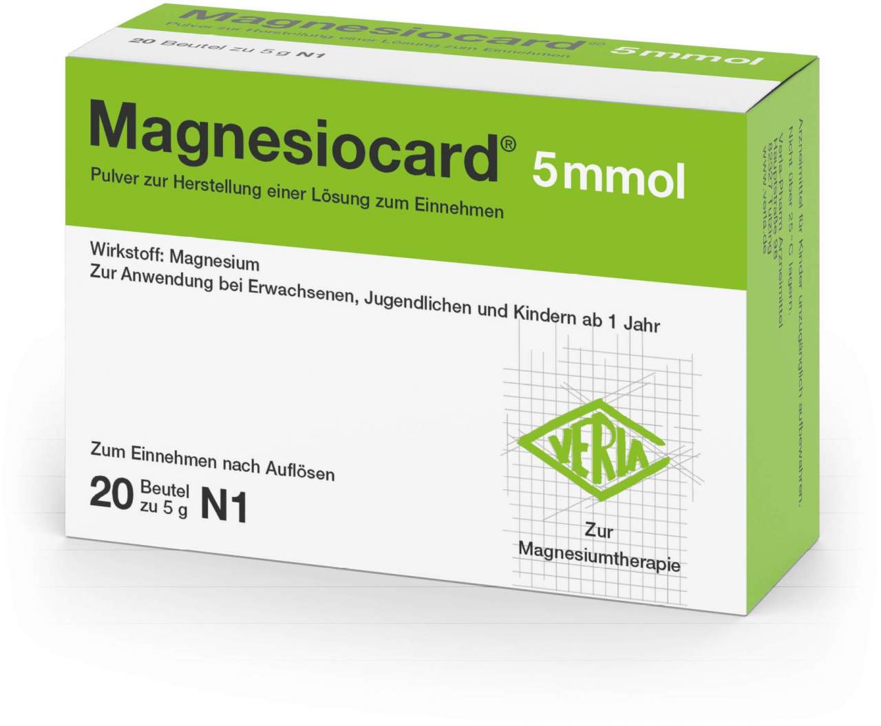 Magnesiocard 5 Mmol Pulver 20 Beutel