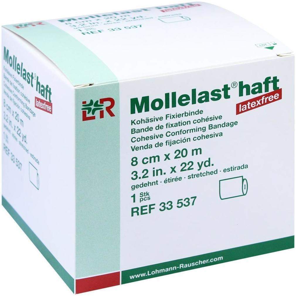 Mollelast Haft Binden Latexfrei 8 cm X 20 M 1 Binde