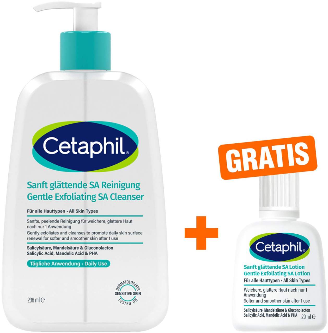 Cetaphil Sanft glättende SA Reinigung 236 ml