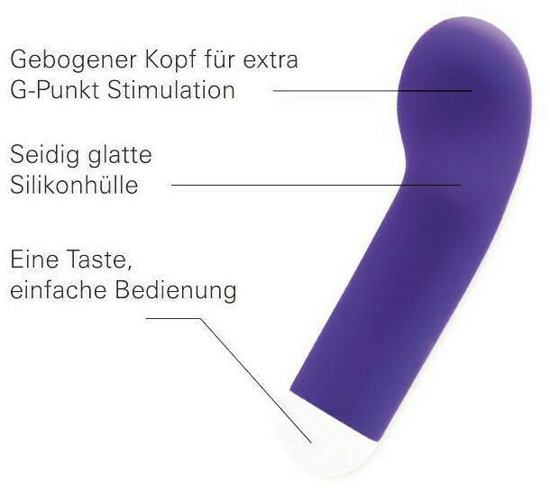 LUBEXXX G-Spot Vibrationsmassager wiederaufladbar in lila 1 Stück