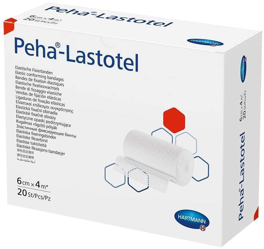 Peha Lastotel Fixierbinde 6 cm X 4 M 20 Binden