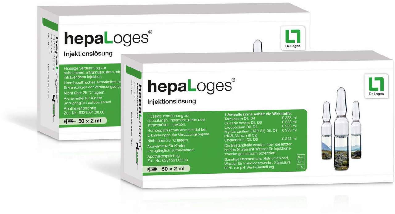 Hepaloges Injektionslösung 100 X 2 ml Ampullen