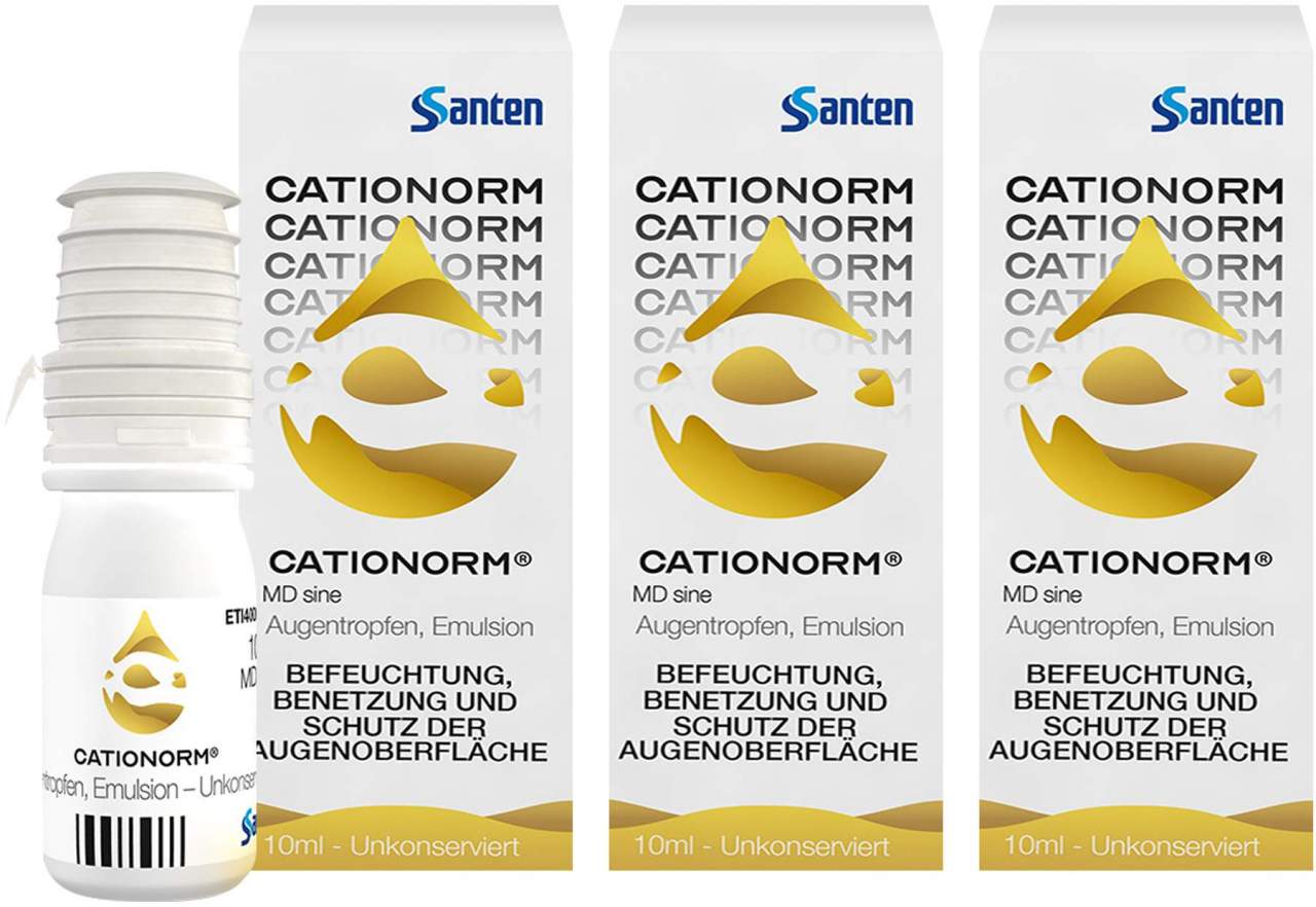 Cationorm MD sine Augentropfen 3 x 10 ml
