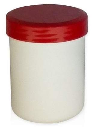 Kruke Mit Deckel, Weiß, Kunststoff 500 G