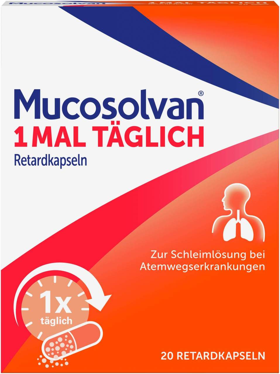 Mucosolvan 1mal täglich 20 Retardkapseln