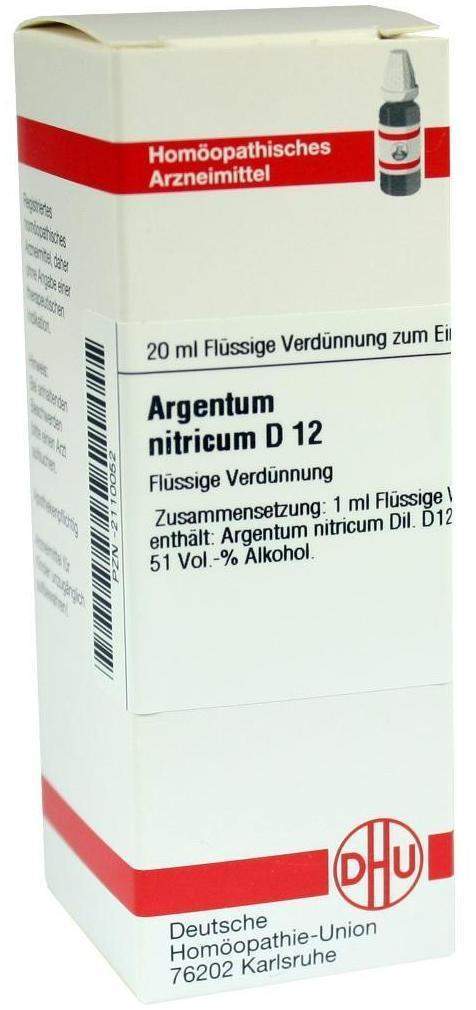 Dhu Argentum Nitricum D12 20 ml Dilution