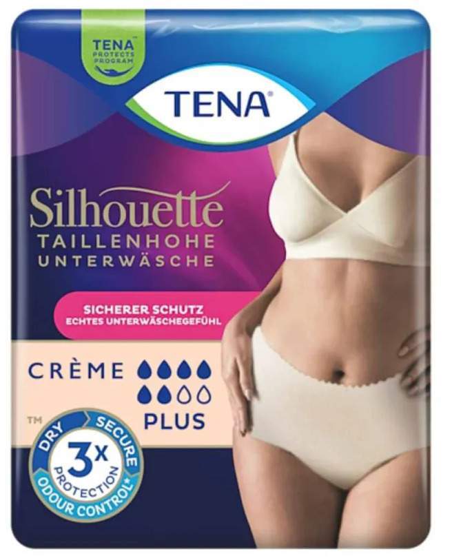 Tena Silhouette Plus M Creme Inkontinenz Pants 9 Stück