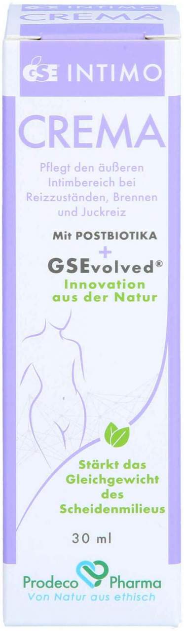 Gse Intimo Crema Mit Postbiotika 30 ml