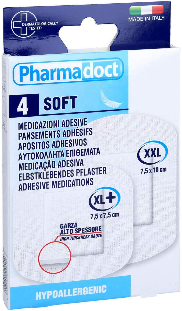 Pflaster Hypoallergen 2 Größ. 7,5 X 7,5 cm + 7,5 X 10 cm 4 Stück