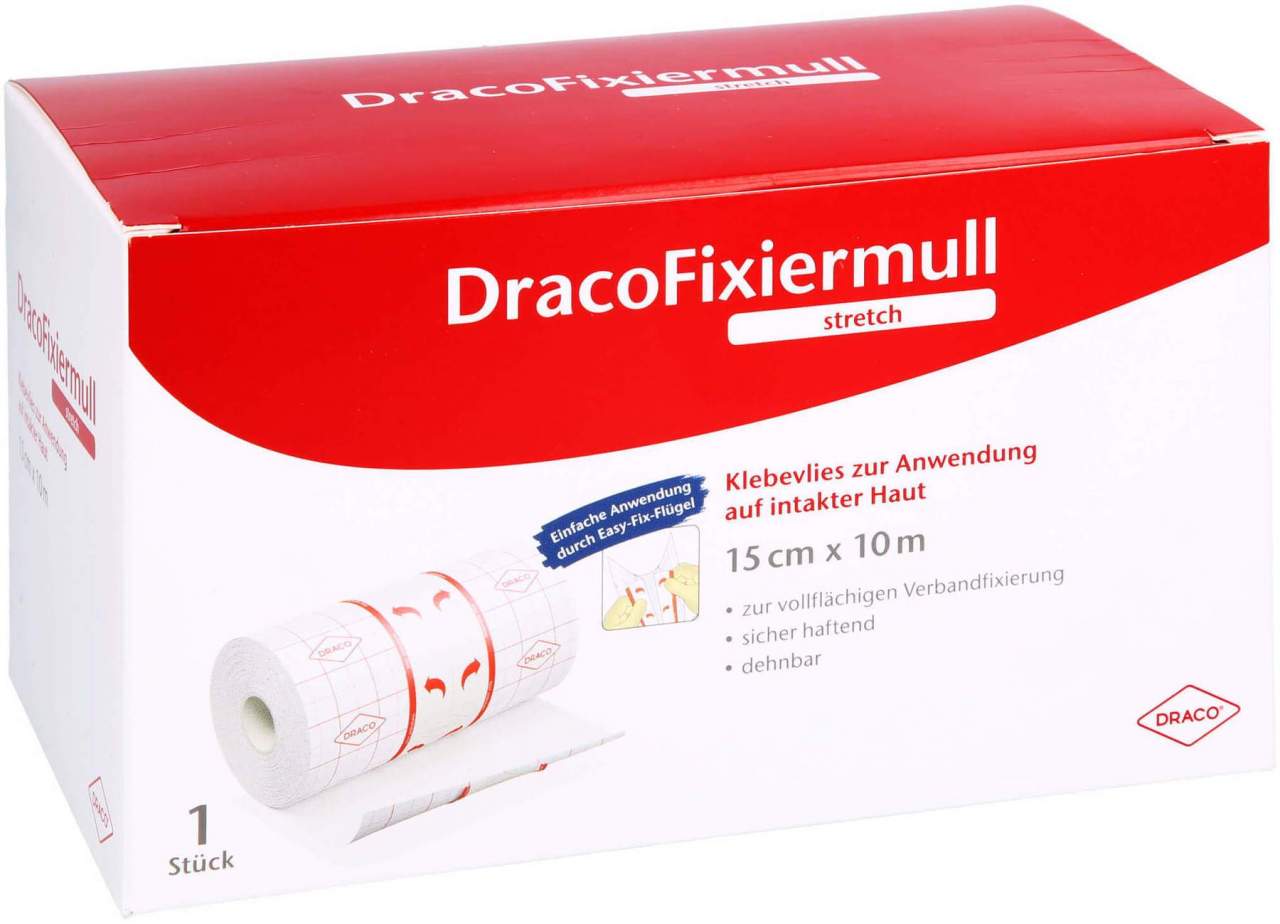 Dracofixiermull Stretch 15 cm X 10 M 1 Stück