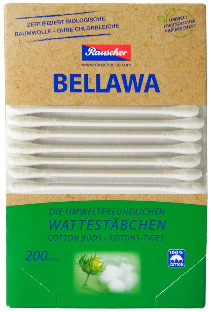 Bellawa Natural Wattestäbchen 200 Stück