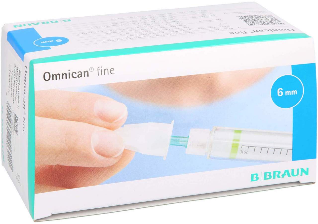Omnican Fine Pen Kanüle 31 G 0,25 X 6 mm 100 Stück