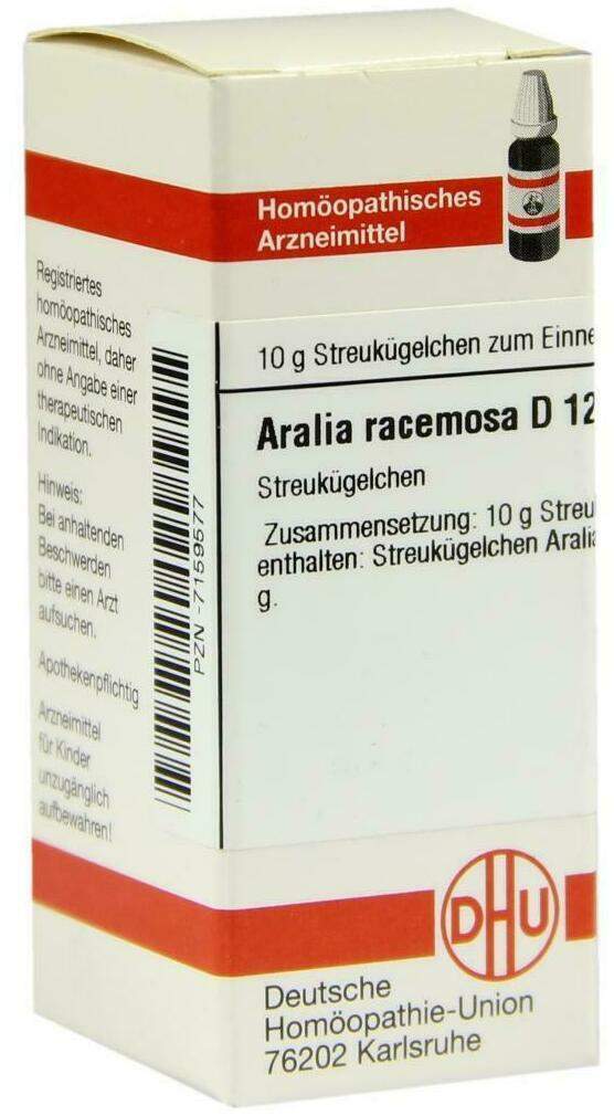 Dhu Aralia Racemosa D12 Globuli 10 G