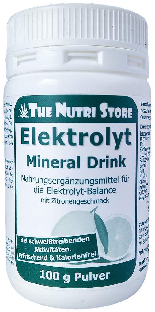 Elektrolyt Mineral Drink Zitrone Pulver 100 G