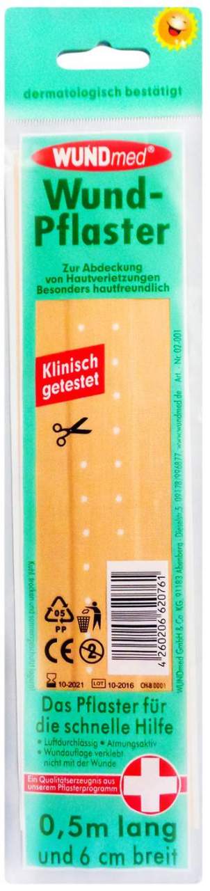 Wundpflaster Textil 6 cm X 0,5 M 1 Stück
